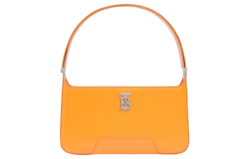 Burberry Cow Leather Portable Crossbody Bag, Shoulder Bag Women's Orange