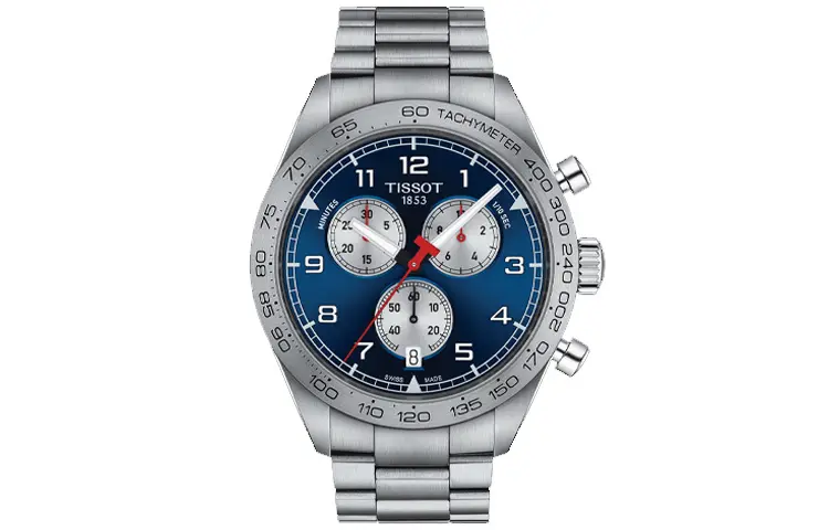 TISSOT 516 Quartz Movement Men's Watches Watch 45mm Blue Dial Stainless Steel Case Stainless Steel Watchband