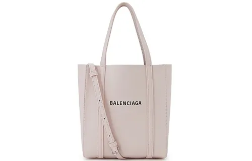 Balenciaga Cow Leather Tote Bag, Shopping Bag, Portable Crossbody Bag, Shoulder Bag Women's Pink