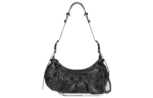 Balenciaga Sheepskin Shoulder Bag, Crossbody Bag, Handbag Small Women's Black