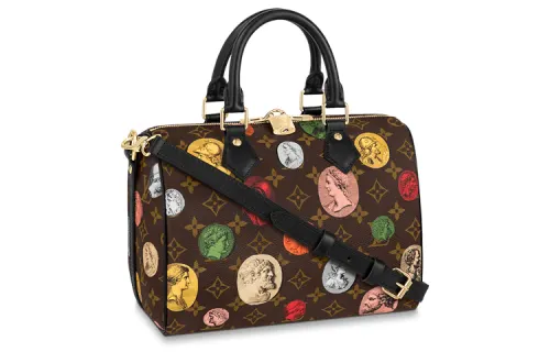 LOUIS VUITTON X Fornasetti Speedy Bandouliere 25 Monogram Cameo Brown