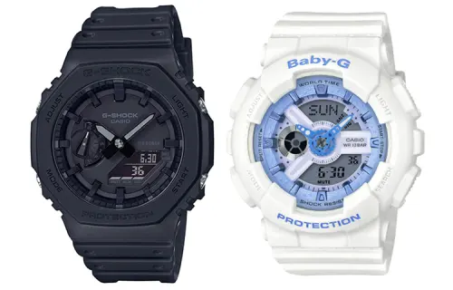 CASIO Unisex Pair Table Series Black Watch