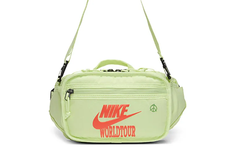 Nike Fabric Shoulder Bag, Crossbody Bag Regular Unisex Light Lime
