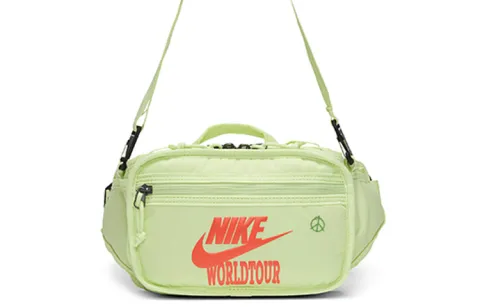 Nike Fabric Shoulder Bag, Crossbody Bag Regular Unisex Light Lime