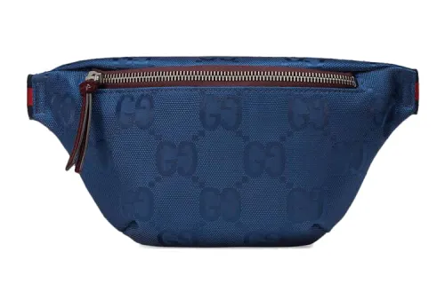 GUCCI Off The Grid Nylon With Leather Fanny Pack, Sling Bag, Kids' Bag Kids' Blue