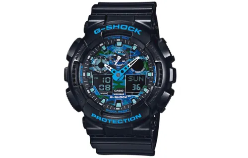 CASIO Women's G-SHOCK Blue Watch GA-100CB-1