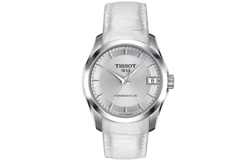 TISSOT Kutu Collection Mechanical Movement Women's Watch 32mm White Dial Stainless Steel Case