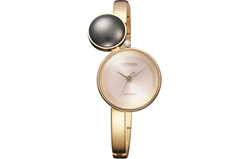 CITIZEN Rose Gold Tone Plated Light Powered Quartz Movement Stainless Steel Strap Watch