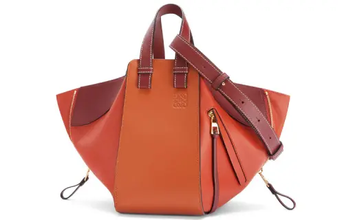 LOEWE Hammock Cow Leather Hammock Bag, Handbag, Shoulder Bag, Crossbody Bag Small Women's Orange/Pumpkin