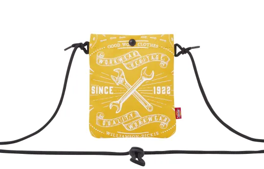 Dickies Polyester Cell Phone Pouch, Shoulder Bag, Crossbody Bag Regular Unisex Yellow