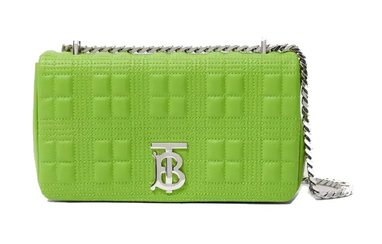 Burberry Bag Collection Lambskin Lola Bag, Handbag, Shoulder Bag Women's Bright Green