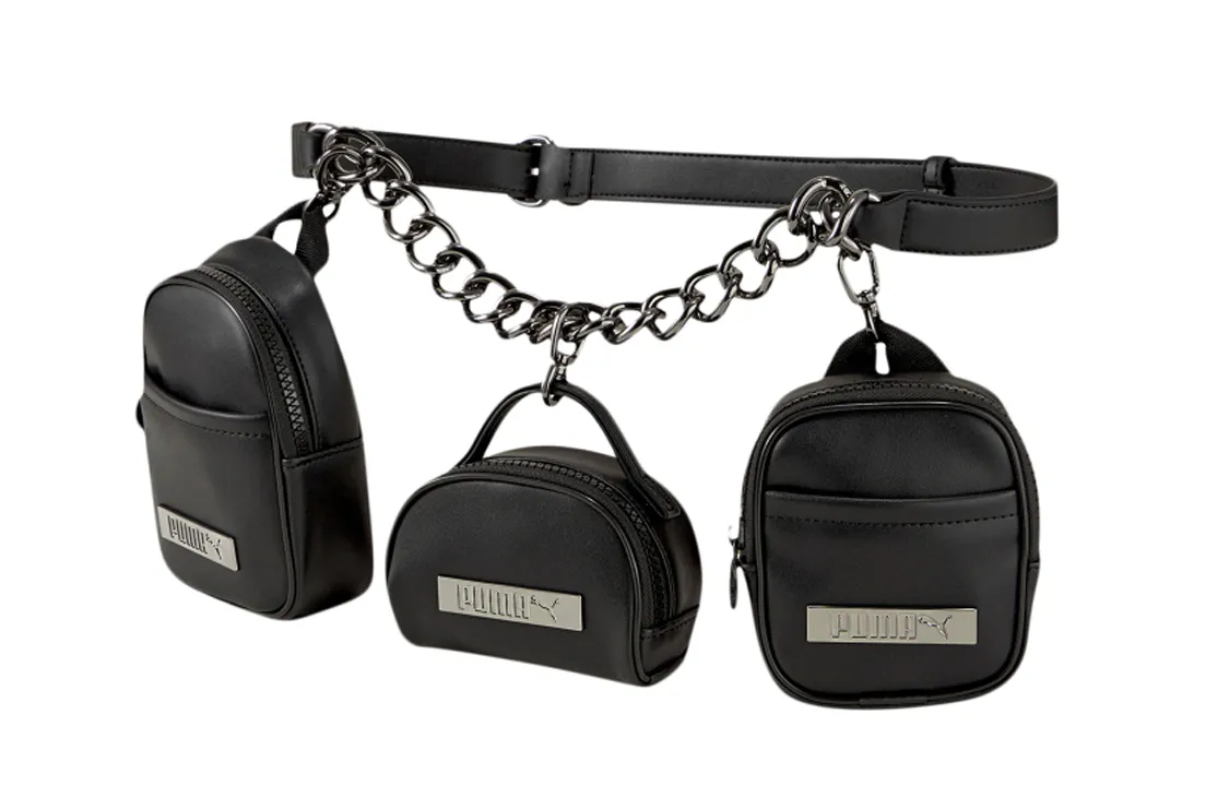 PUMA Artificial Leather Fanny Pack Regular Women's Black