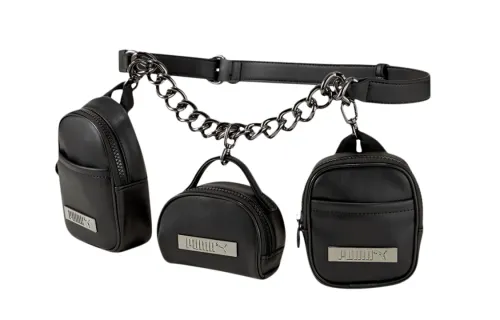 PUMA Artificial Leather Fanny Pack Regular Women's Black