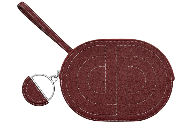 HERMES In The Loop Mysore Goat Skin Pig Nose Card Holder Cell Phone Pouch Clutch Women's Hermes Red