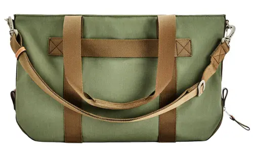 LOEWE Zip Closure Canvas Handbag Men's Khaki Green
