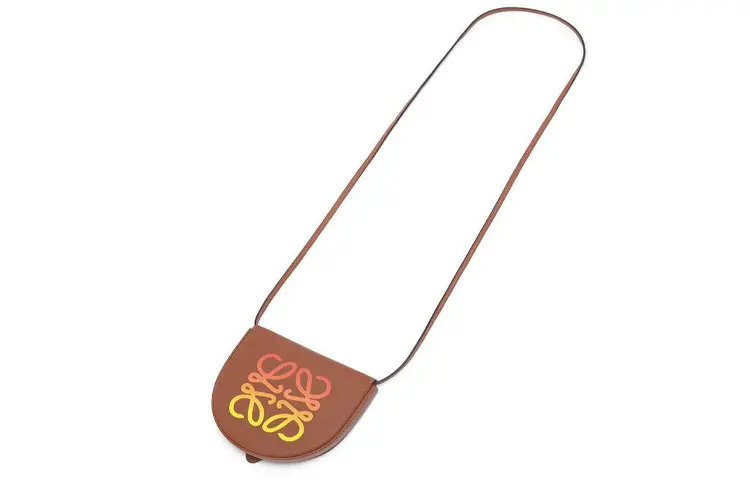 LOEWE Heel Cow Leather Shoulder Bag, Crossbody Bag Regular Women's Caramel