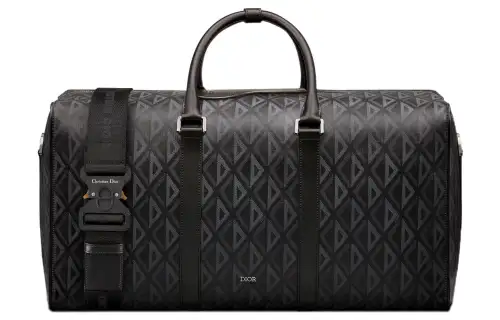 DIOR Lingot Canvas Handbag, Shoulder Bag, Crossbody Bag, Luggage Bag, Storage Bag, Travel Bag Men's Black