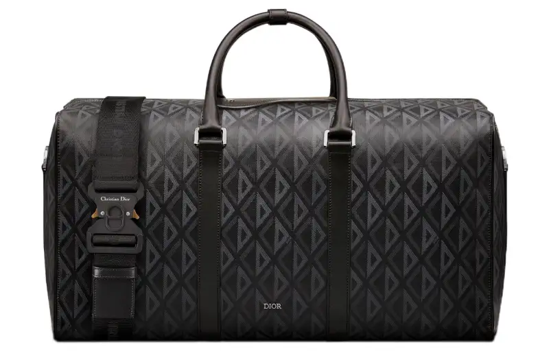 DIOR Lingot Canvas Handbag, Shoulder Bag, Crossbody Bag, Luggage Bag, Storage Bag, Travel Bag Men's Black