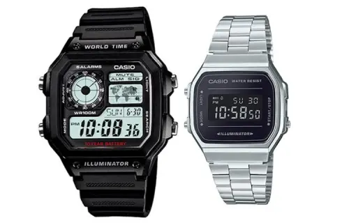 CASIO Unisex Pair Table Series Black Watch