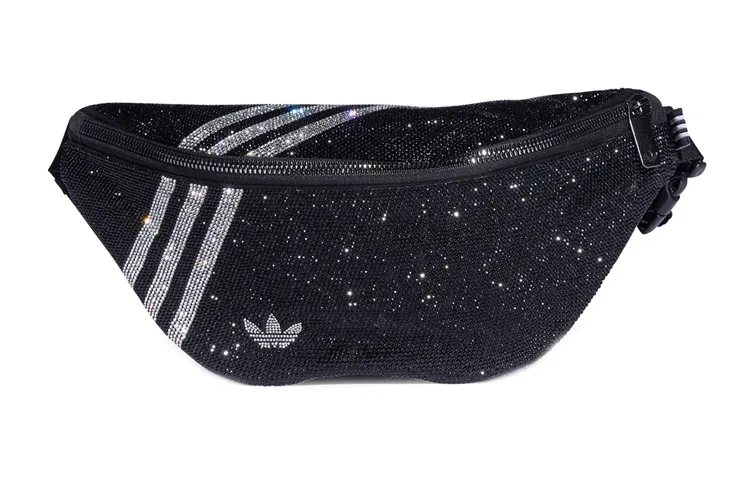 Adidas Originals Polyester Crossbody Bag, Fanny Pack Regular Women's Black