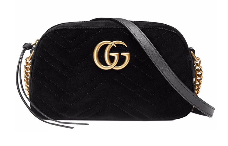 GUCCI Gucci, swan, camera, equipment bag, shoulder bag, black one-shoulder bag, with your logo imprint
