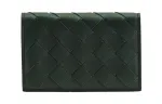 Bottega Veneta Cow Leather Coin Purse Men's Pine Green