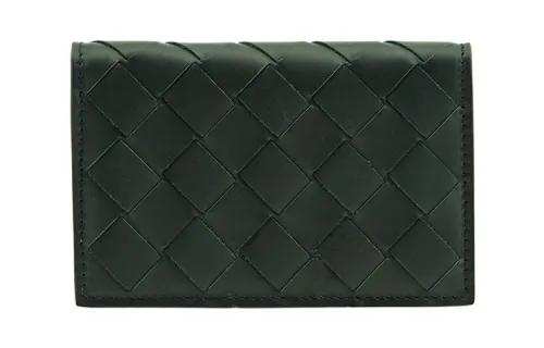 Bottega Veneta Cow Leather Coin Purse Men's Pine Green
