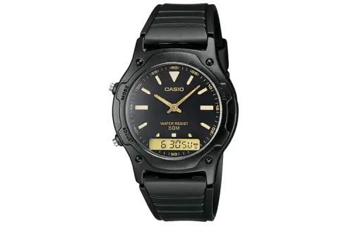 CASIO Men YOUTH Black Watch AW-49HE-1A