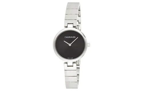 CALVIN KLEIN CK Quartz Wrist Watches Quartz Movement Stainless Steel Strap Black Dial Women's Watch