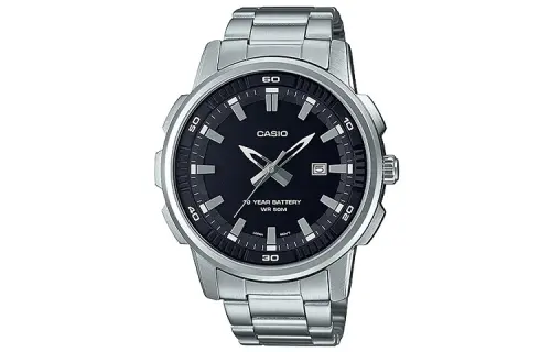 CASIO Men Standard Series Black Watch MTP-E195D-1AV