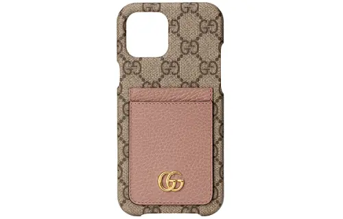 GUCCI Marmont Bag Accessories Ebony/Leather Pink