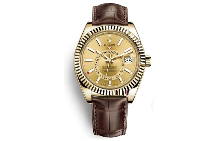 ROLEX Voyager Collection Automatic Mechanical Movement Date Display Men's Watches Watch 42mm Gold Dial