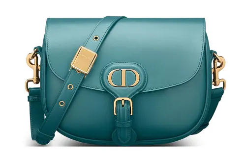 DIOR Bobby Smooth Finish Calfskin Crossbody Bag, Shoulder Bag Women's Deep Sea Blue