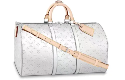 LOUIS VUITTON Keepall Cow Leather Travel Bag, Handbag, Shoulder Bag, Crossbody Bag Men's