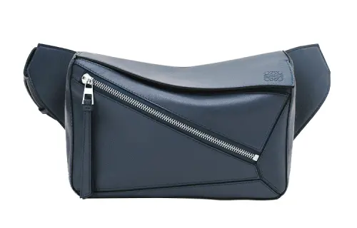 LOEWE Puzzle Classic Cow Leather Shoulder Bag, Crossbody Bag, Fanny Pack Small Men's Ocean