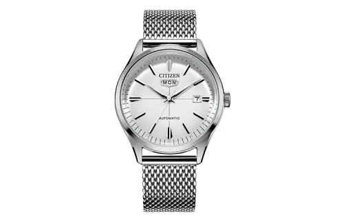 CITIZEN Mechanical Movement Stainless Steel Strap Watch Men's Watches White Dial