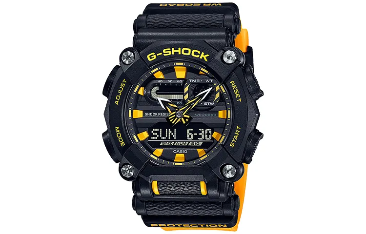 CASIO Men Liquid Crystal/Analog Dual Display Series Black Watch GA-900A-1A9