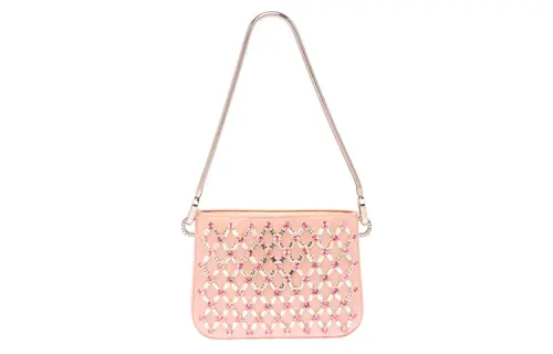 MIU MIU Satin Handbag, Shoulder Bag Women's Nude Pink