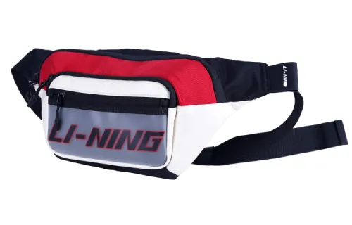 Li Ning Canvas Fanny Pack Regular Unisex Red Black White