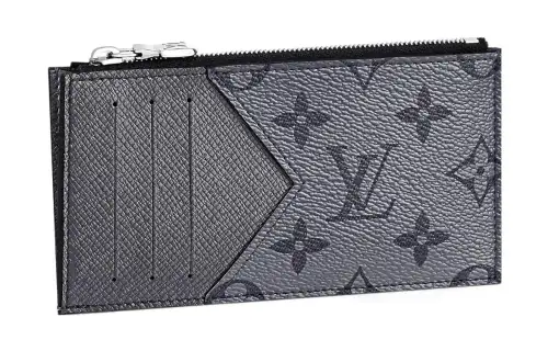 LOUIS VUITTON Coin Card Holder Gunmetal Grey