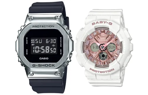 CASIO Unisex Pair Table Series Black Watch