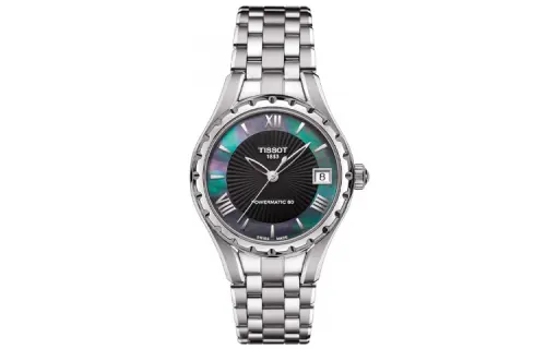 TISSOT Tianjie Collection Automatic Mechanical Movement Women's Watch 34mm Black Dial Stainless Steel Case