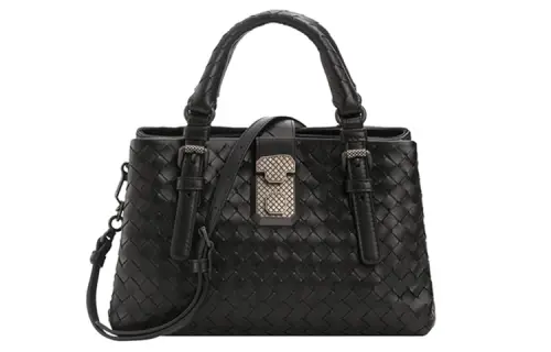 Bottega Veneta Cow Leather One Shoulder Handbag Women's Black