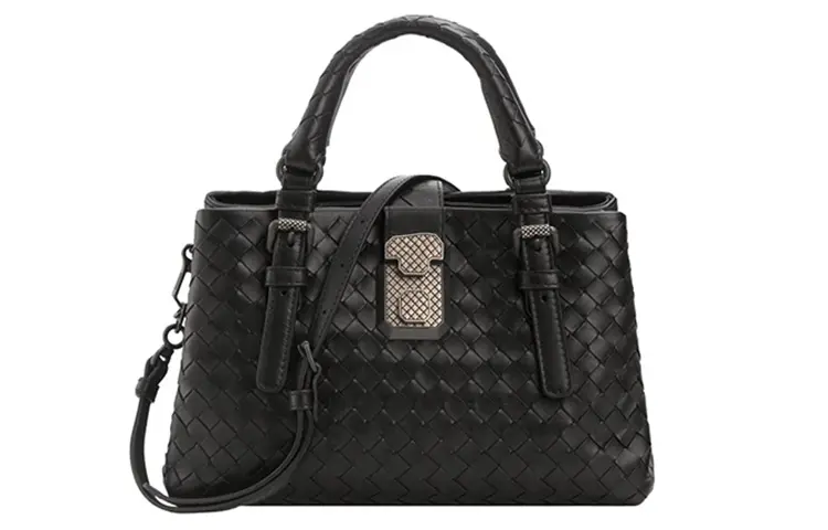 Bottega Veneta Cow Leather One Shoulder Handbag Women's Black