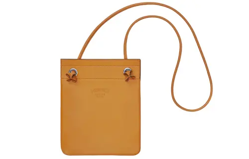 HERMES Aline Milo Lambskin And Swift Calfskin Crossbody Bag Mini Women's Sesame