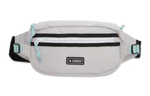 Converse Polyester Shoulder Bag, Crossbody Bag, Fanny Pack Regular Unisex Silver