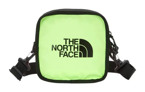 THE NORTH FACE 2.5L Small Square Bag, Shoulder Bag, Crossbody Bag, Outdoor Bag Leather Bright Green Unisex
