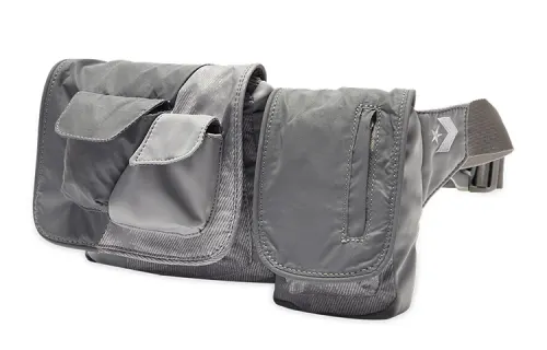 Converse Polyester Shoulder Bag, Crossbody Bag Regular Unisex Gray