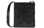 Bottega Veneta Nappa Lamb Leather Shoulder Bag, Crossbody Bag Women's Black