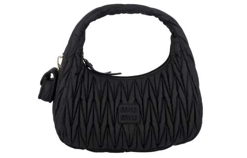 MIU MIU Recycled Polyamide Handbag Women's Black
